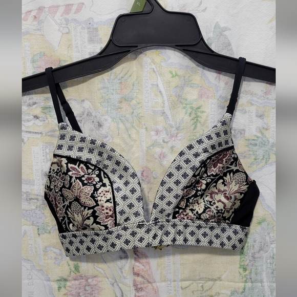 Zimmermann Other - Zimmermann Black and Cream Patterned Swim Bra Size 4
